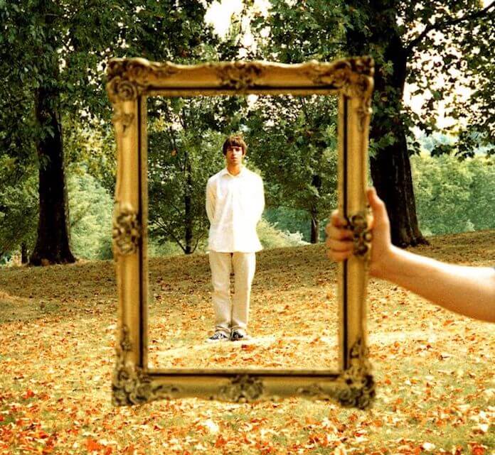 Liam em capa de Wonderwall: Michael Spencer Jones