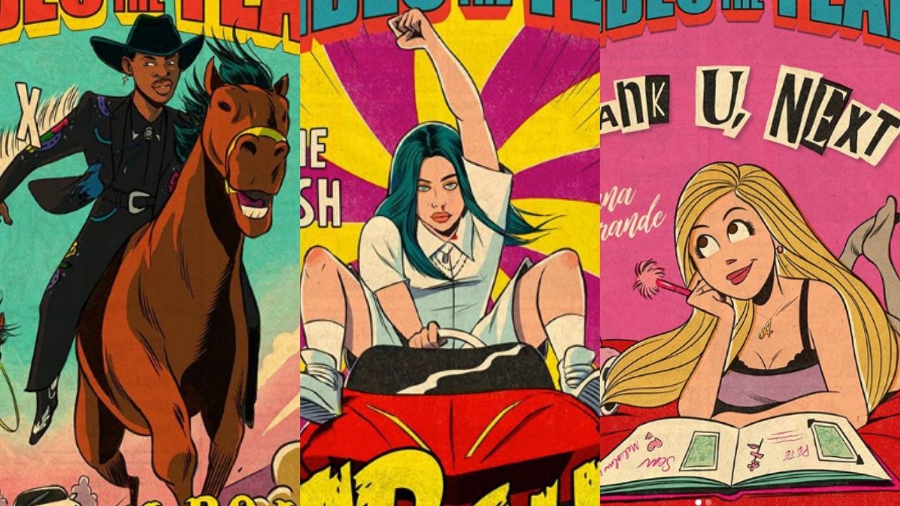 Lil Nas X, Billie Eilish, Ariana Grande e indicados ao VMA viram capas de HQs