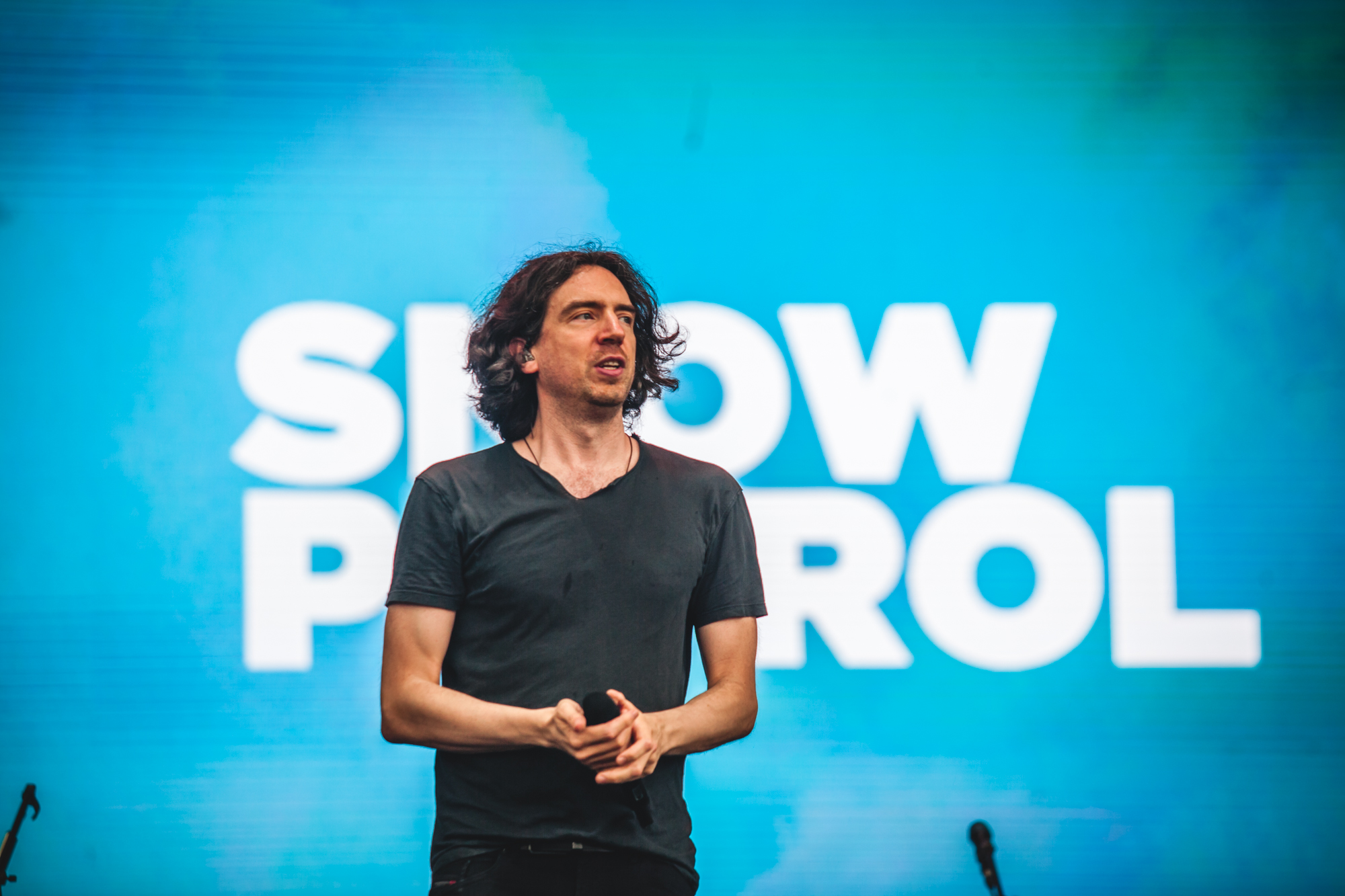 Gary Lightbody, vocalista do Snow Patrol(Foto:Thiago Almeida)