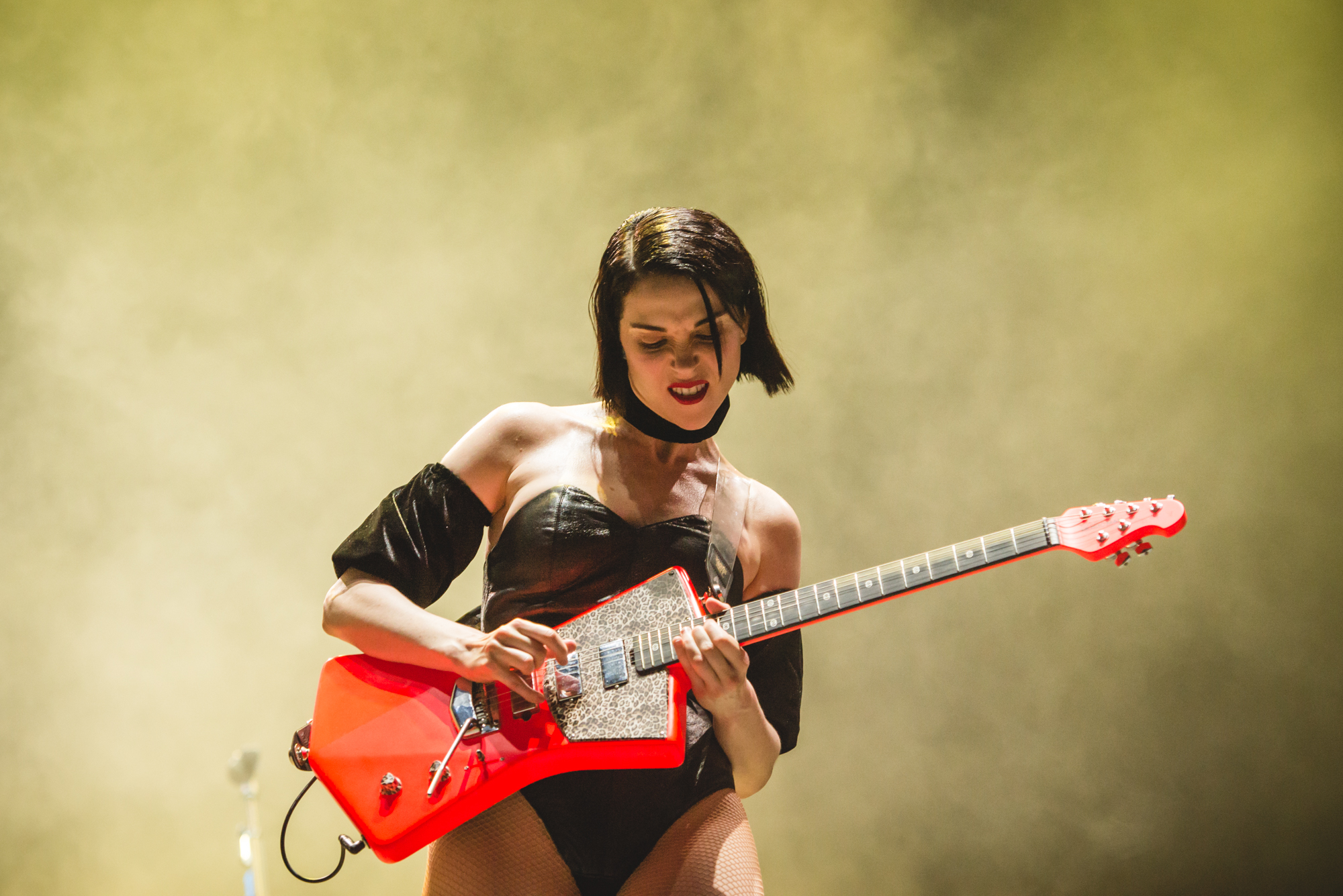 St. Vicent no Palco Adidas no Lollapalooza 2019 (Foto: Camila Cara)