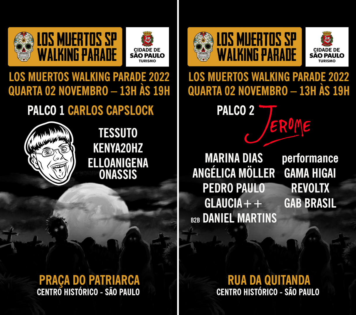 Los Muertos SP Walking Parade programação