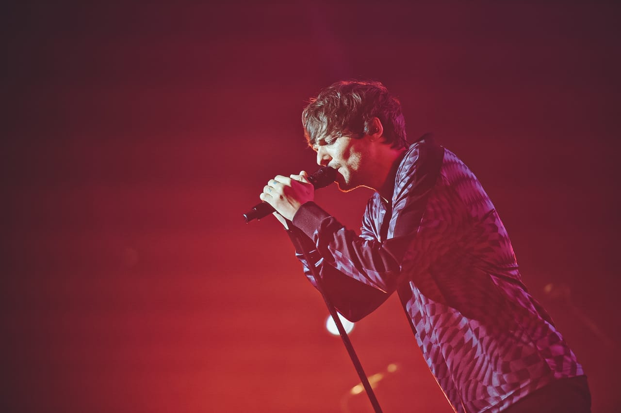 Louis Tomlinson no Espaço Unimed (Foto: Rafael Strabelli / Espaço Unimed)