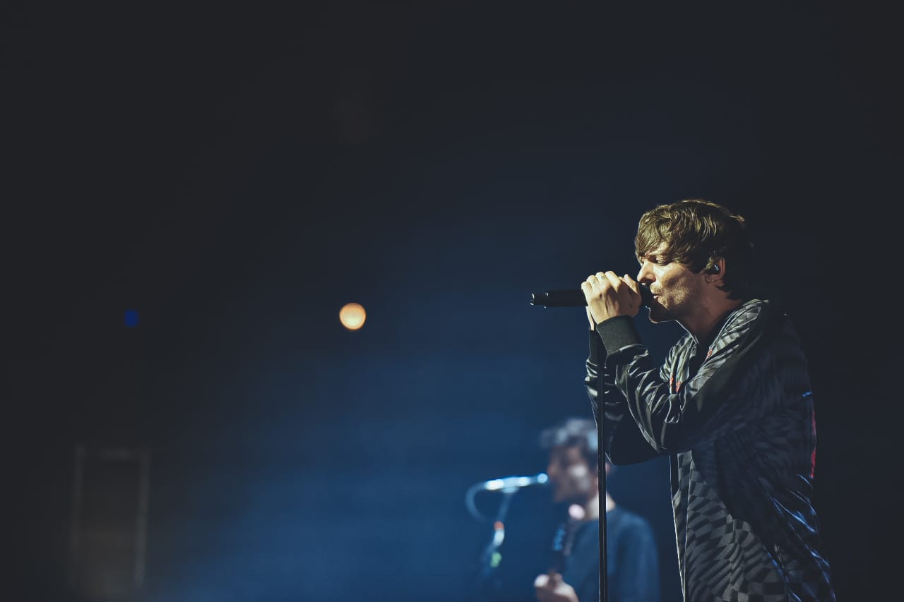 Louis Tomlinson no Espaço Unimed (Foto: Rafael Strabelli / Espaço Unimed)