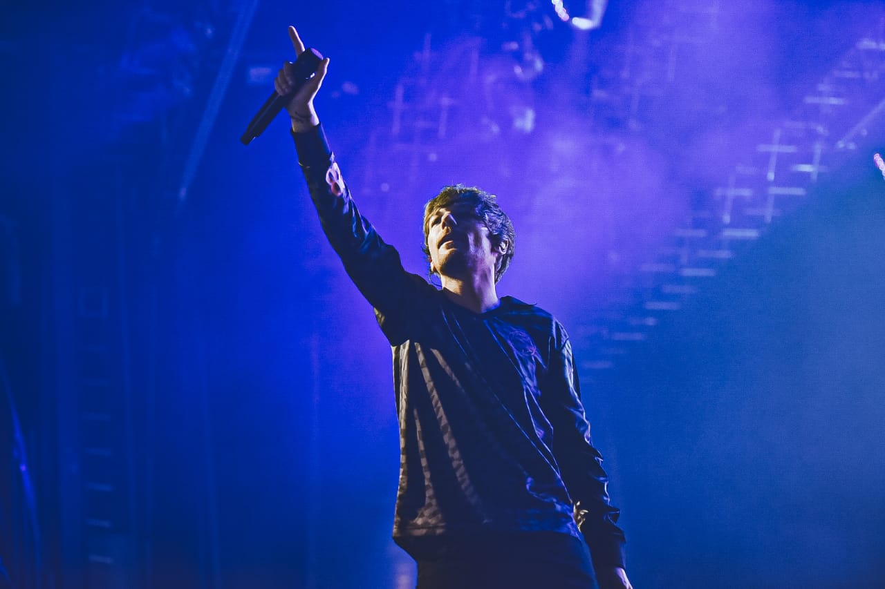 Louis Tomlinson no Espaço Unimed (Foto: Rafael Strabelli / Espaço Unimed)