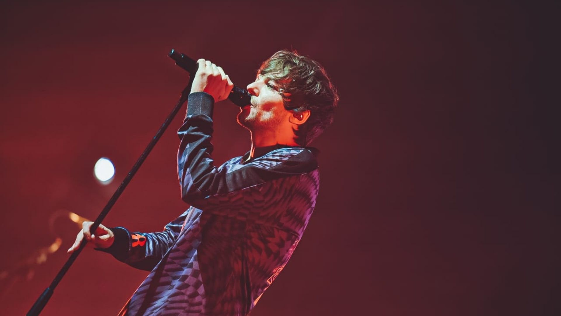 Louis Tomlinson no Espaço Unimed (Foto: Rafael Strabelli / Espaço Unimed)