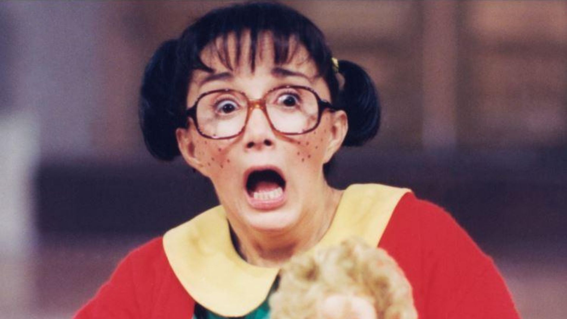 Maria Antonieta de las Nieves como Chiquinha em Chaves (Foto: Reprodução / Twitter)