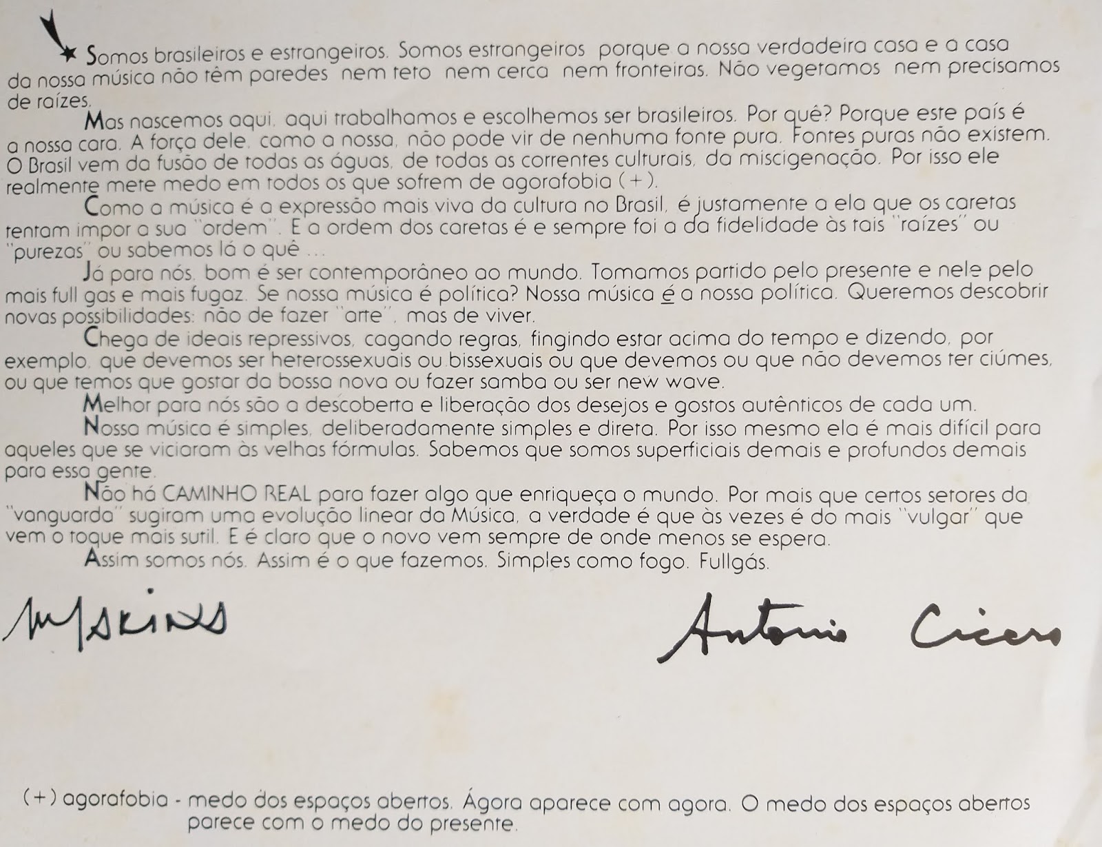 O manifesto de Marina em Fullgás