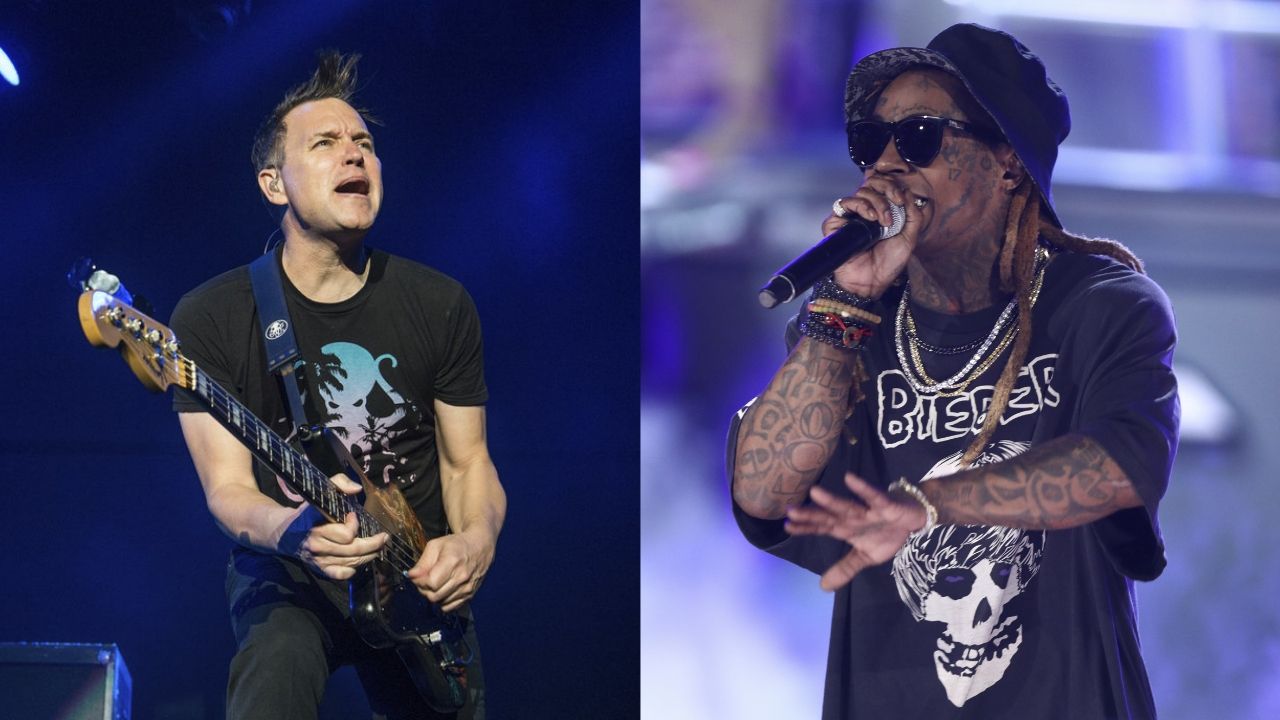 Mark Hoppus e Lil Wayne (Foto 1: Harris Invision / AP e Foto 2: Matt Sayles/Invision/AP)