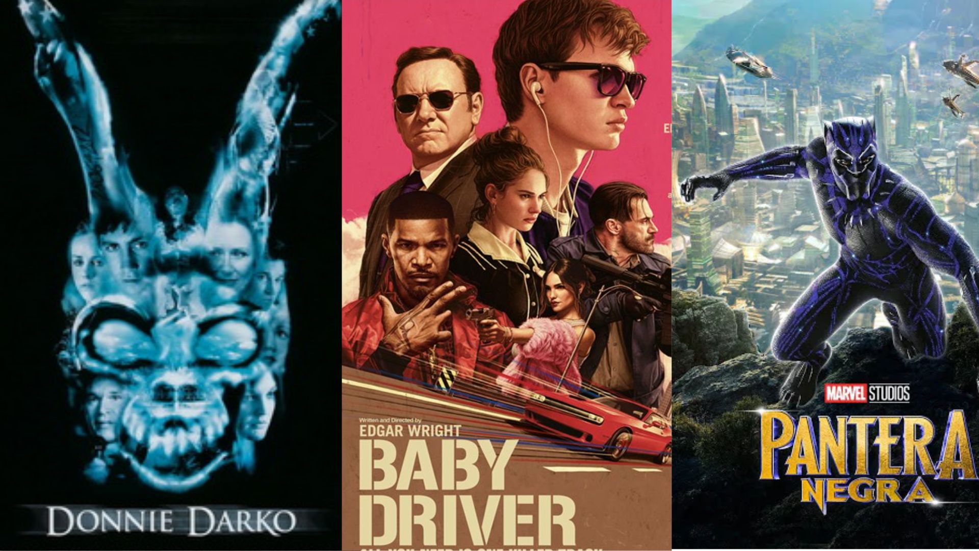 Donnie Darko, Baby Driver e Pantera Negra