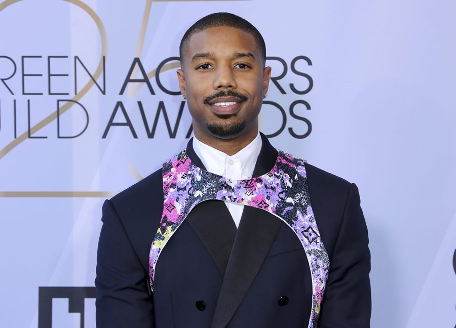 Michael B. Jordan no 25º SAG Awards, em Los Angeles (Foto: Willy Sanjuan/Invision/AP)