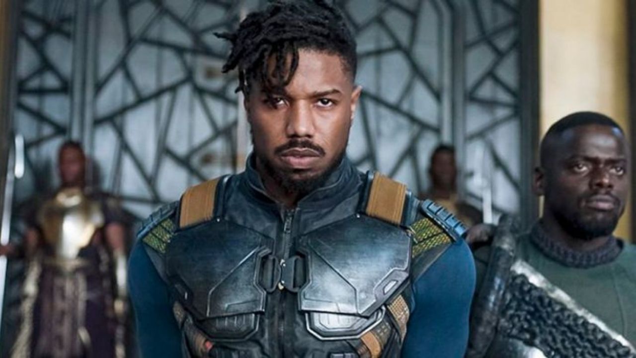 Michael B Jordan como Killmonger em Pantera Negra (Foto: Divulgação/Marvel)