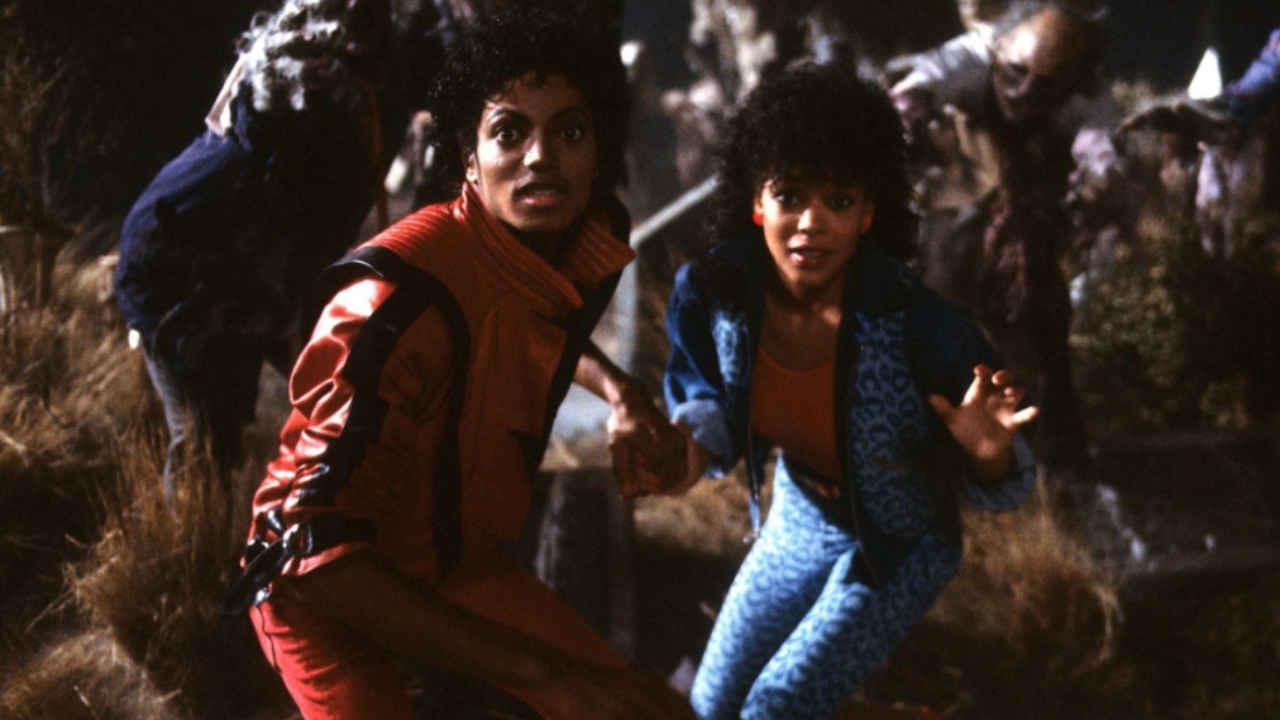 Michael e Ola Ray no clipe de “Thriller” (Foto: Reprodução)