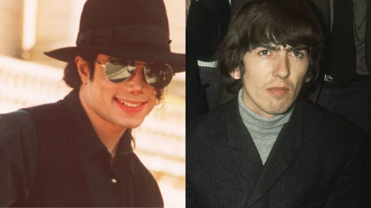 Michael Jackson e George Harrison (Foto 1: AP Photo / Laurent Rebours/ Foto 2: AP Images)