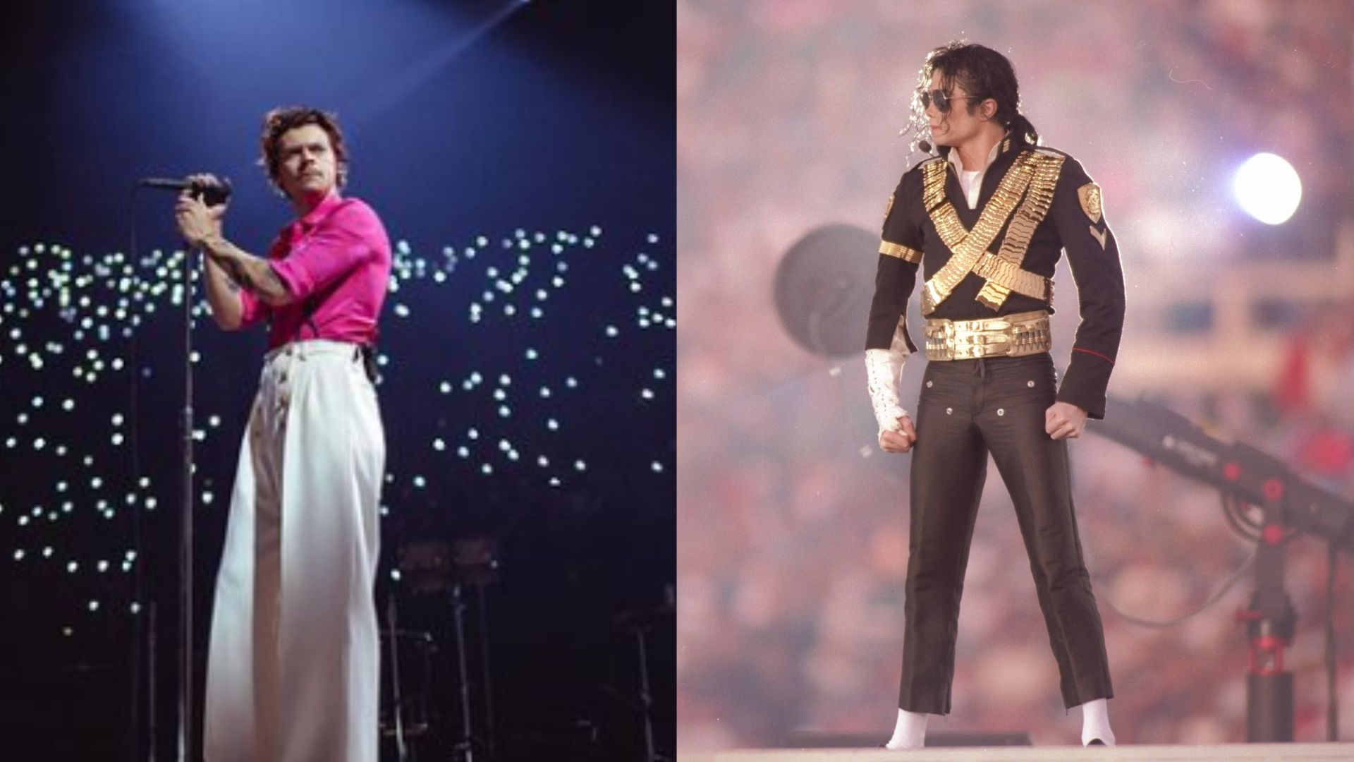 Harry Styles e Michael Jackson (Foto: Instagram/Mike Powell)