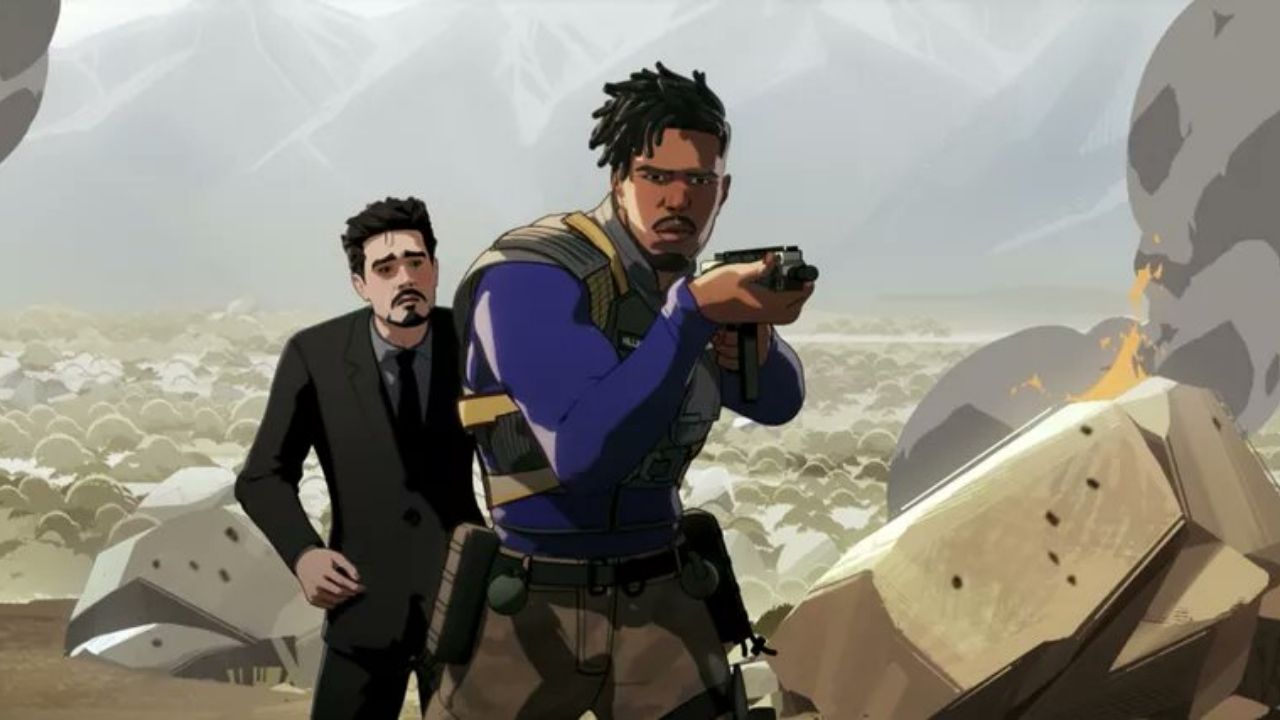 Mick Wingert e Michael B. Jordan em What If…? (Foto: Reprodução via Twitter)