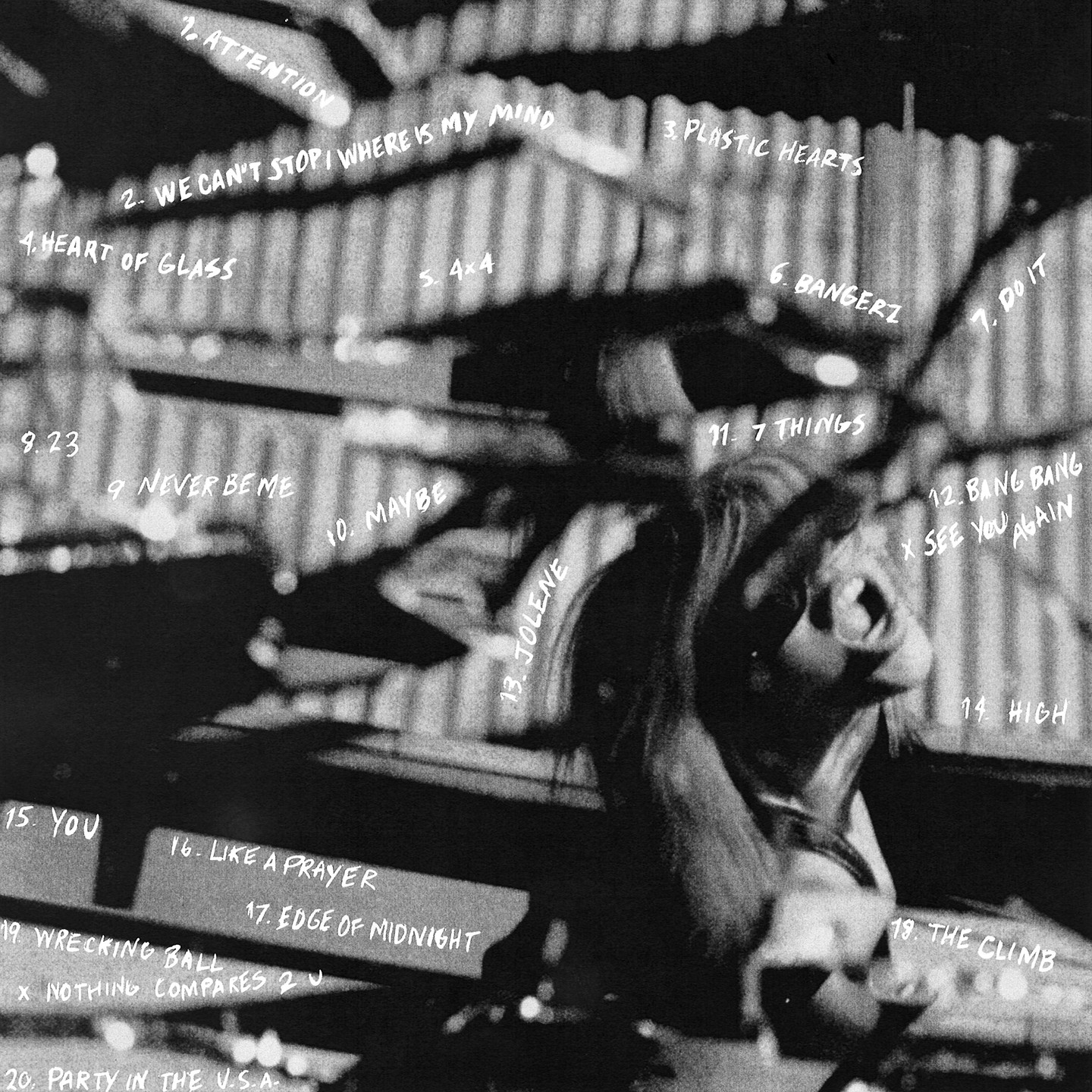 Set list de 'Attention'