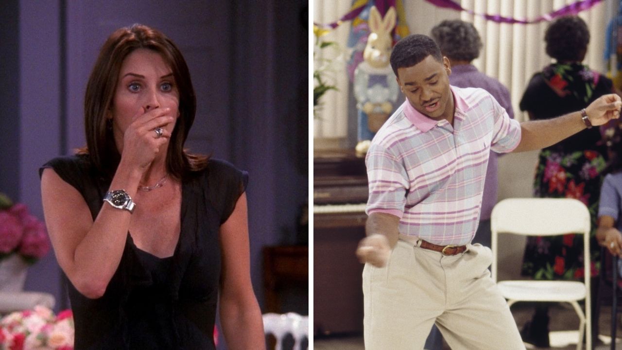 Monica, em Friends, e Carlton, de Um Maluco no Pedaço (Fotos: Divulgação / NBC)