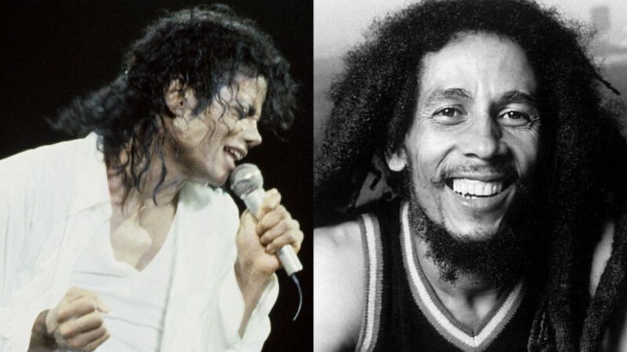 Michael Jackson (Foto: Allen / Media Punch / IPX) e Bob Marley(Foto: Reprodução / Multishow)