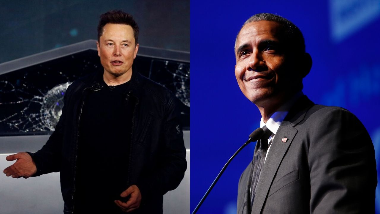 Montagem com Elon Musk Elon Musk (AP / Ringo HW Chiu) e Barack Obama (Foto:Jason DeCrow / AP)