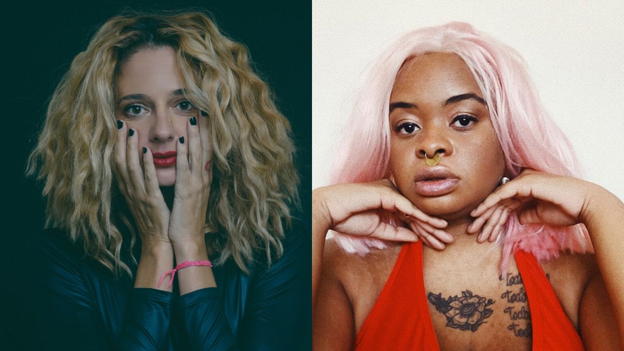 Montagem com Letrux (Foto: Ana Alexandrino / Divulgação) e Tássia Reis (Foto: @caodenado / Divulgação)