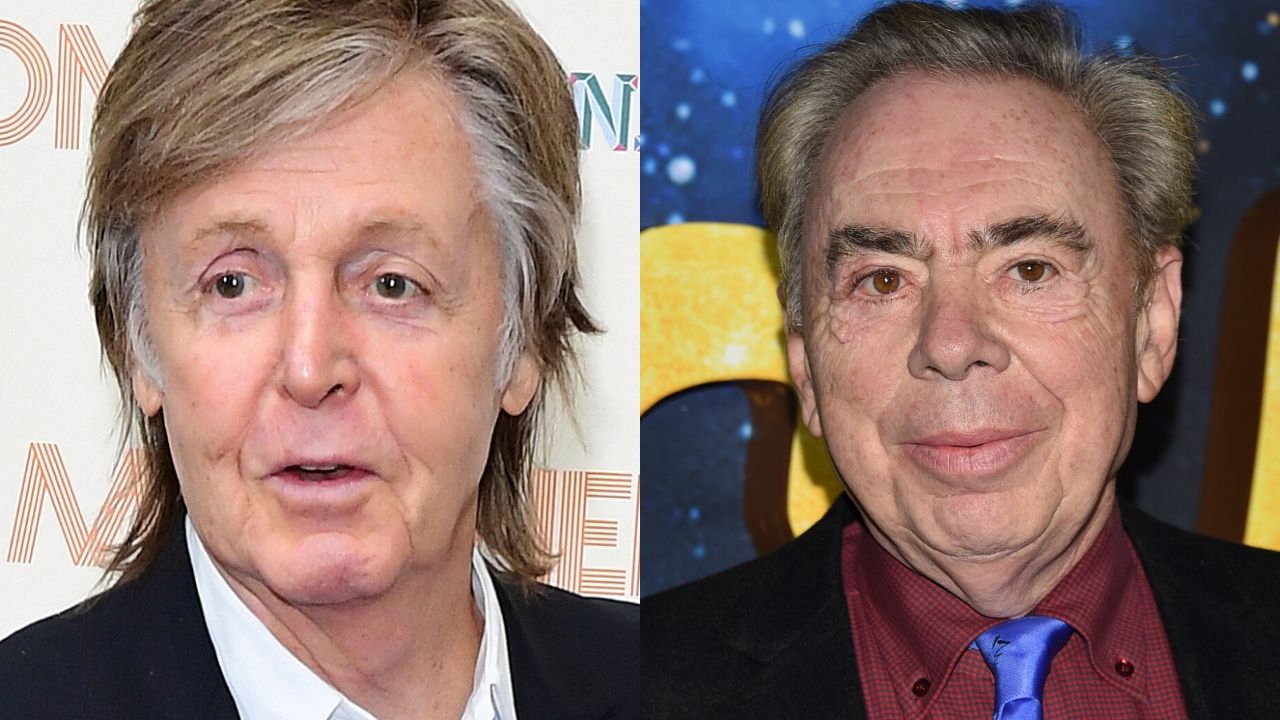 Montagem com Paul McCartney (Foto: Press Association via AP Images) e Andrew Lloyd Webber (Evan Agostini / Invision / AP)