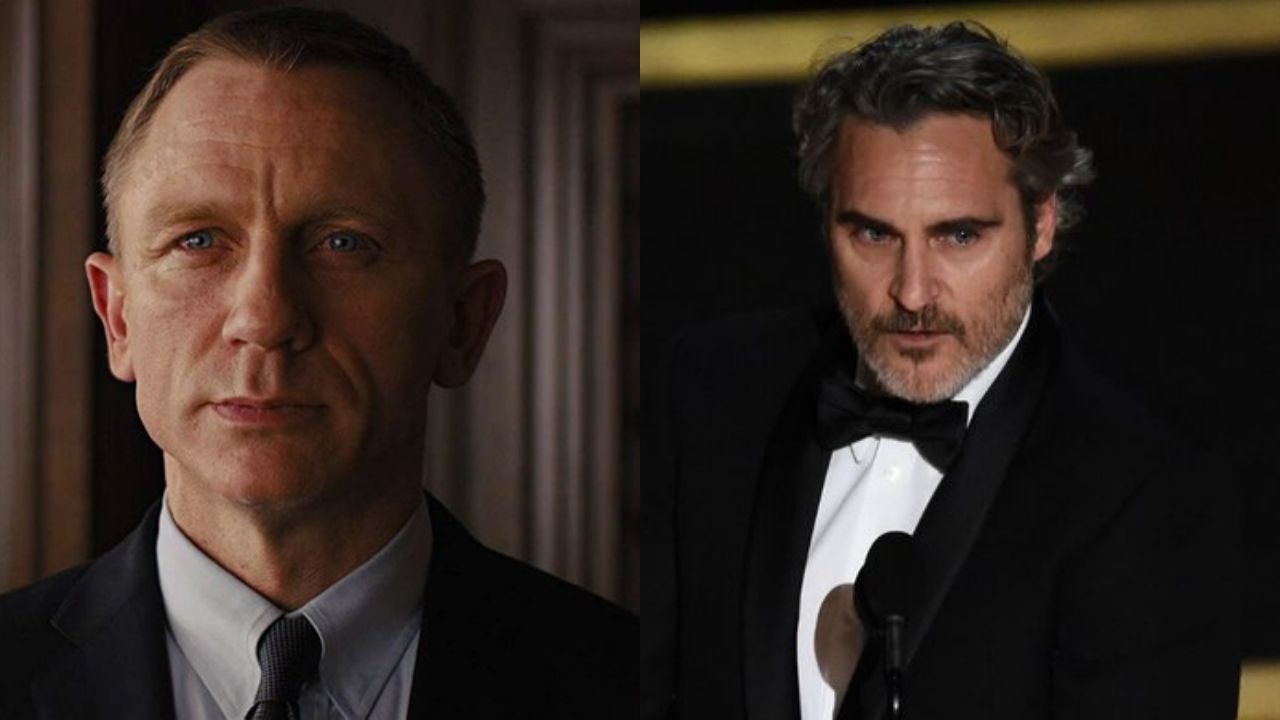 Montagem de Daniel Craig (Foto: Reprodução) e Joaquin Phoenix (Foto: Chris Pizzello/Invision/AP)