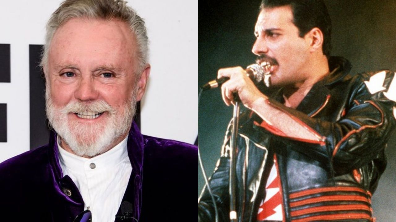 Montagem de Roger Taylor (Foto: Getty Images / Clemens Bilan) e Freddie Mercury (foto: AP/ Gill Allen)
