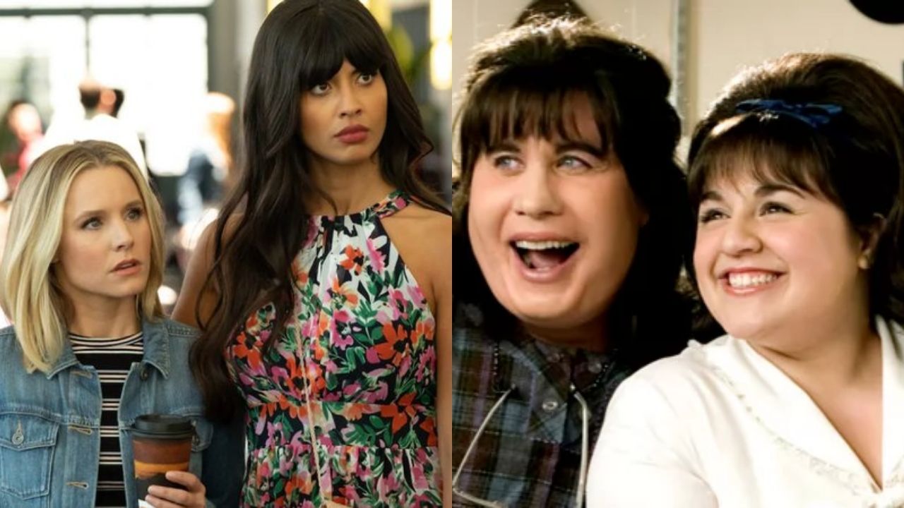 Montagem de Good Place e Hairspray (Foto: Reprodução)