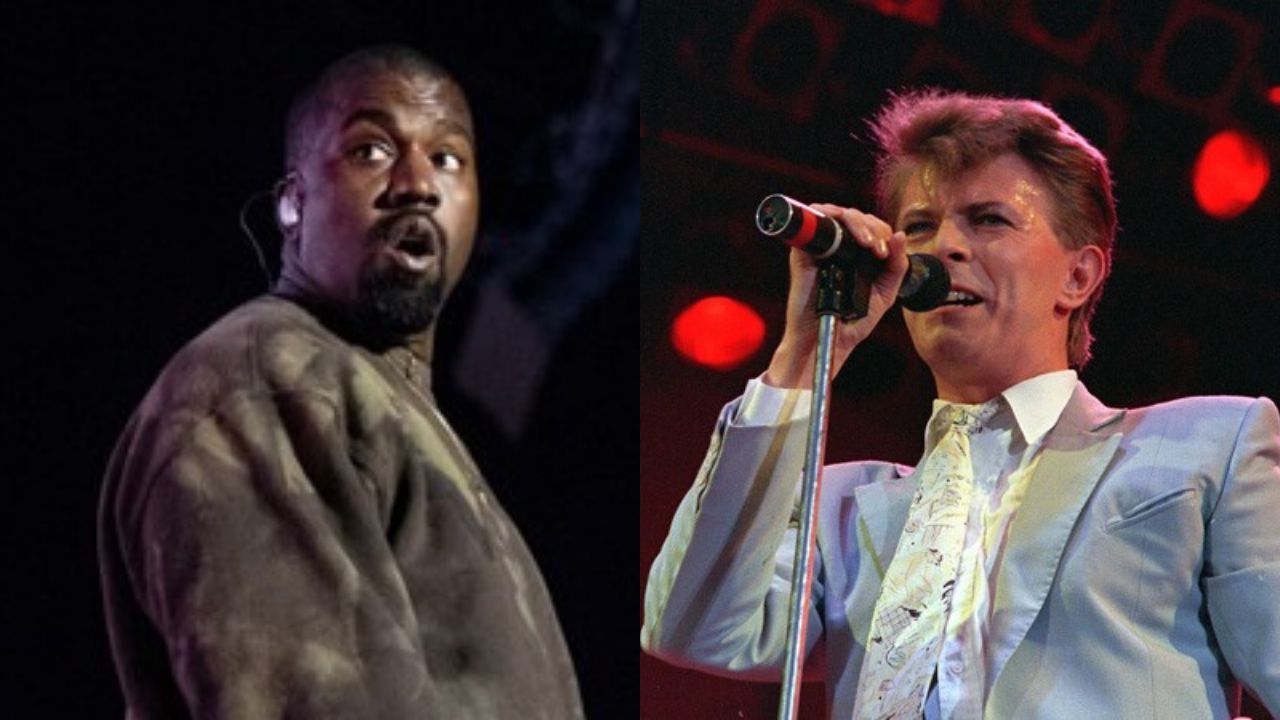 Montagem de Kanye West (Foto: Lionel Cironneau/AP) e David Bowie (Foto:AP)