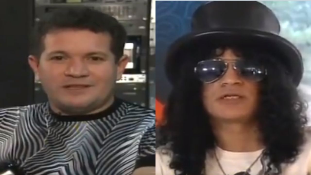 Montagem de Ximbinha e Slash (Foto: Reprodução/Twitter)