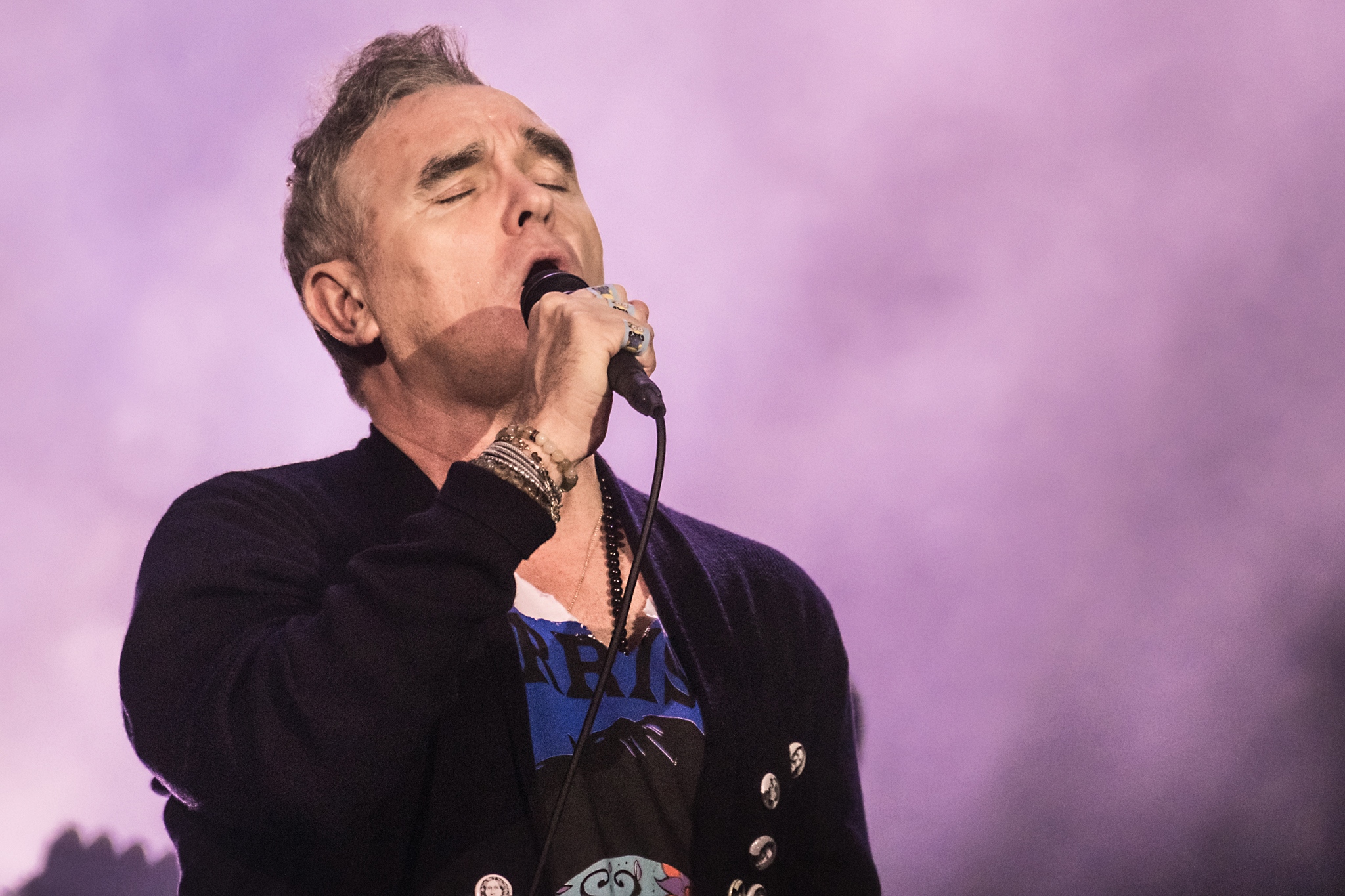 Morrissey em ação em São Paulo (Fotos: Fernando Pires / The Ultimate Music)
