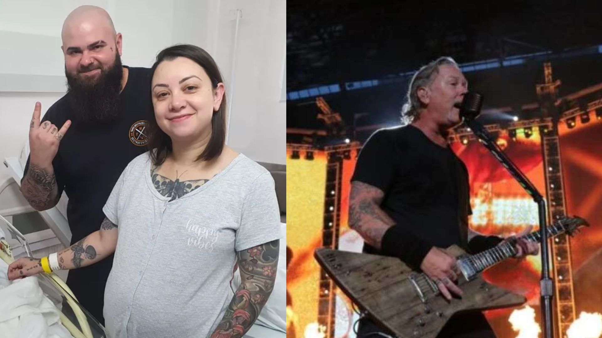 Nascimento foi ao som do clássico "Enter Sandman"; mãe e bebê passam bem