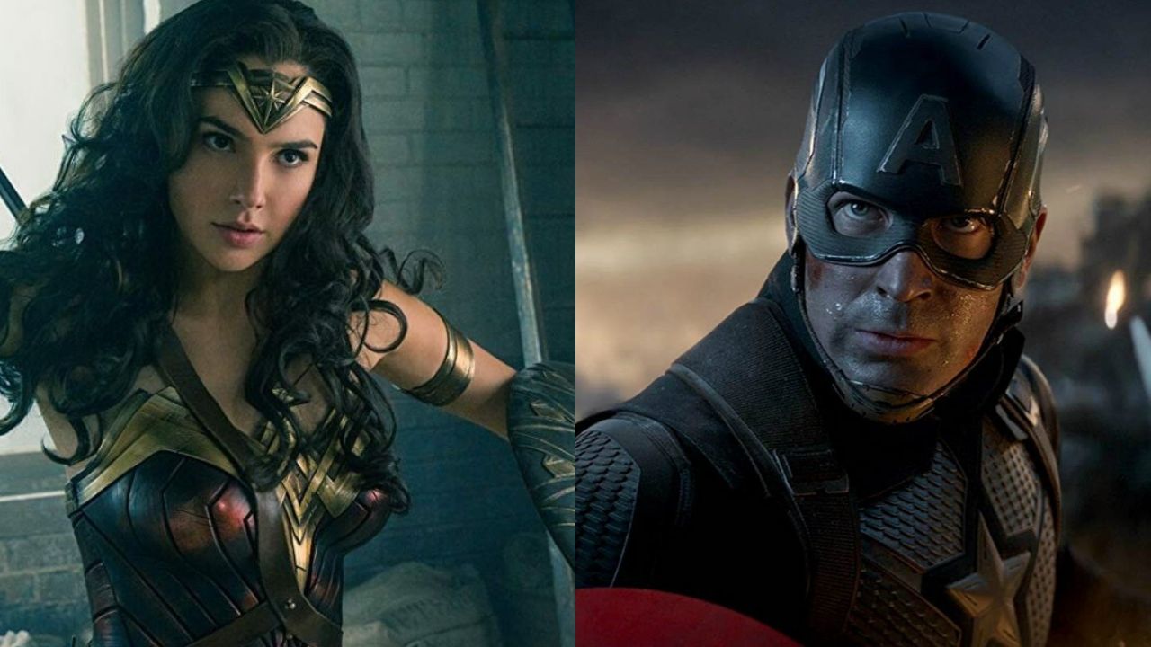 Mulher-Maravilha de Gal Gadot e Capitão América de Chris Evans (Fotos: Reprodução)