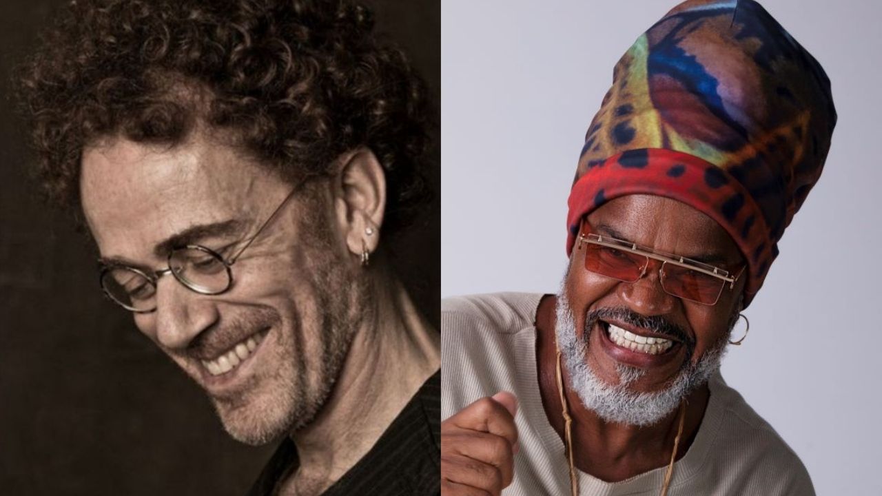 Nando Reis (Foto: Jorge Bispo) e Carlinhos Brown (Foto: Magali Morais)