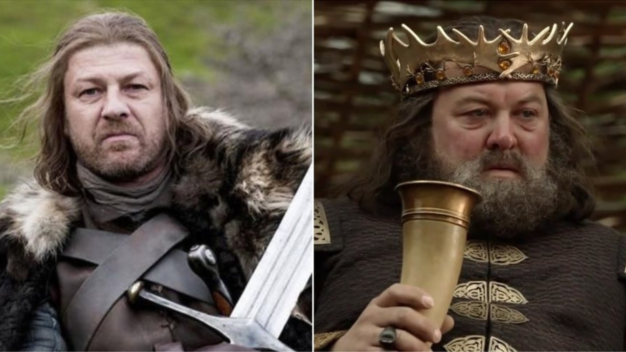 Ned Stark e Robert Baratheon (foto: reprodução HBO)