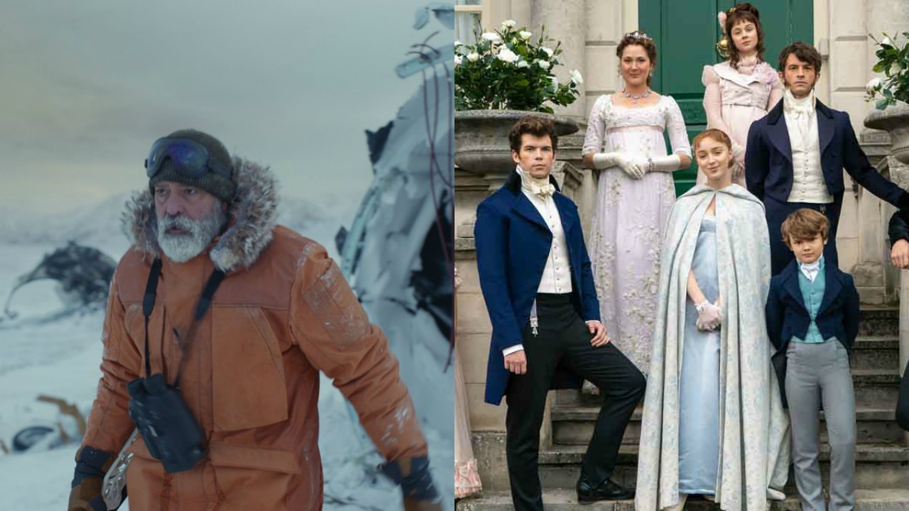 O Céu da Meia-Noite e Bridgerton (Reprodução/Netflix)