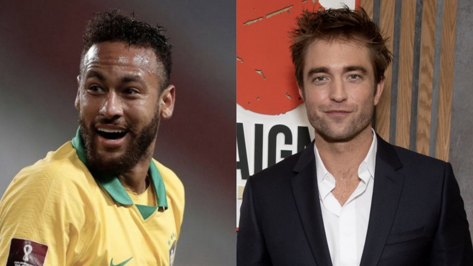 Neymar (Foto: Paolo Aguilar-Pool/Getty Images) e Robert Pattinson (Foto: Emma McIntyre / Getty Images)