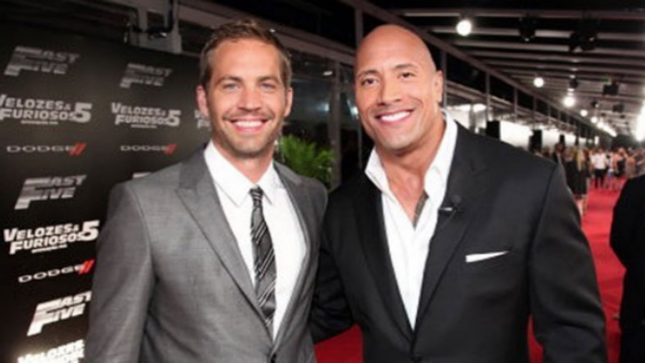 Dwayne "The Rock" Johnson e Paul Walker (Foto: Reprodução Instagram)