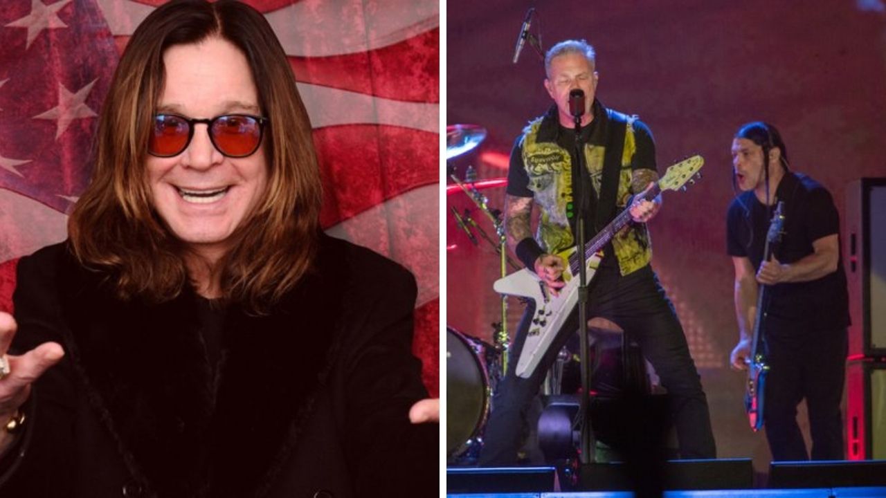 Ozzy Osbourne (foto: Getty Images - Ilya S. Savenok) e Metallica em São Paulo (Foto: @MRossifoto/ Divulgação)