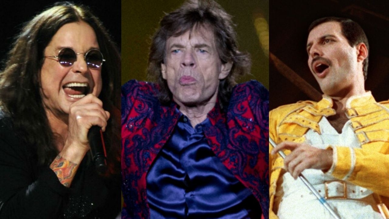 Ozzy Osbourne, Mick Jagger e Freddie Mercury (Foto 1: Henny Ray Abrams/AP/ Foto 2: Eduardo Verdugo / AP/ Foto 3: AP)