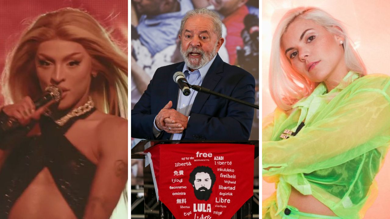 Pabllo Vittar (Foto: Reprodução / Twitter), Lula (Foto: Alexandre Schneider / Correspondente) e Duda Beat (Foto: Ana Alexandrino)