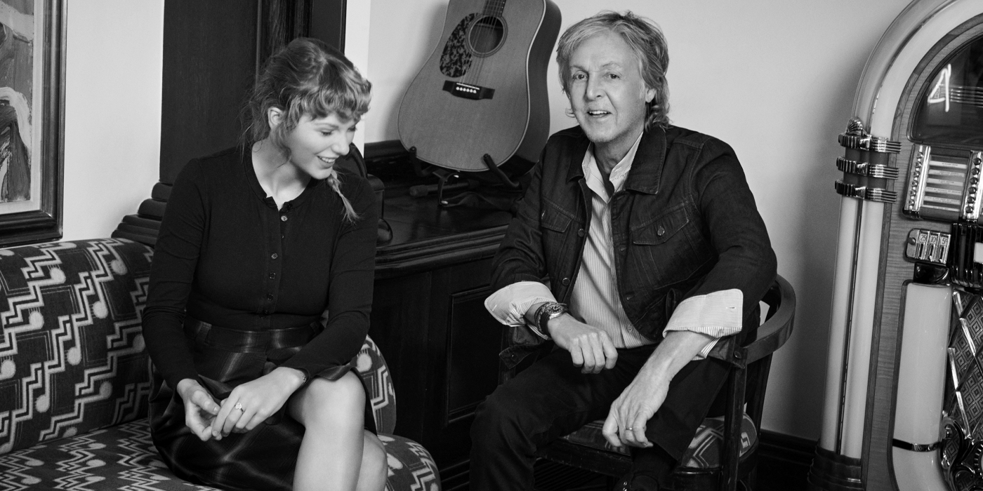 Paul McCartney e Taylor Swift  em Londres, em 06 de outubro de 2020 (Foto: Mary McCartney para Rolling Stone EUA)