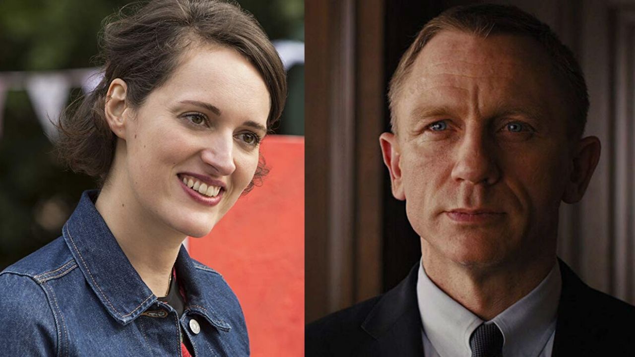 Phoebe Waller-Bridge e Daniel Craig (Foto 1: Reprodução | Foto 2: Reprodução)