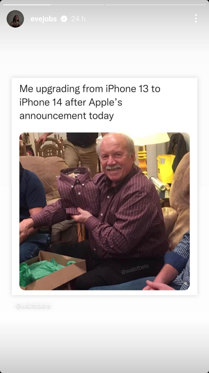 Post Eve Jobs Instagram