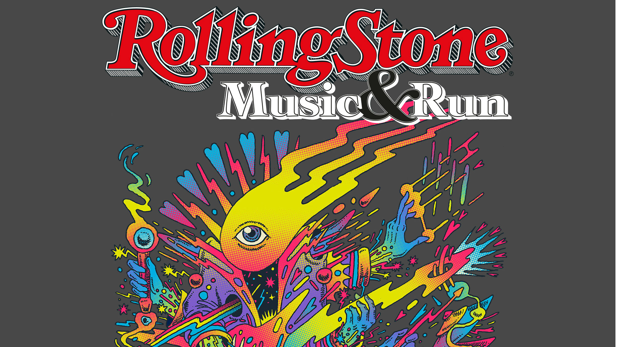 Pôster oficial da 10ª ROLLING STONE MUSIC & RUN – SÃO PAULO