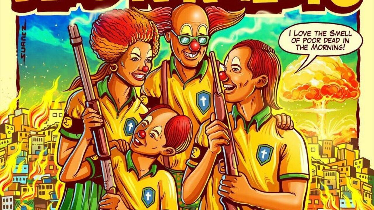 Pôster para turnê dos Dead Kennedys no Brasil em 2019 (Foto: Cristiano Suarez / EV7 Live)