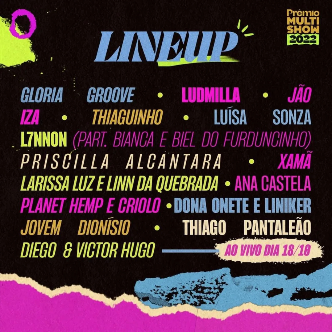 Line-up do Prêmio Multishow