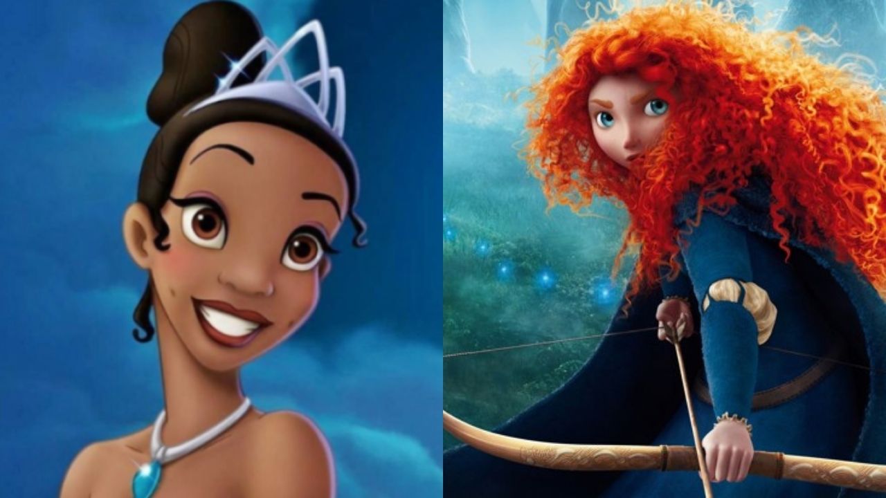 A Princesa e o Sapo e Valente (Fotos: Reprodução/Disney)