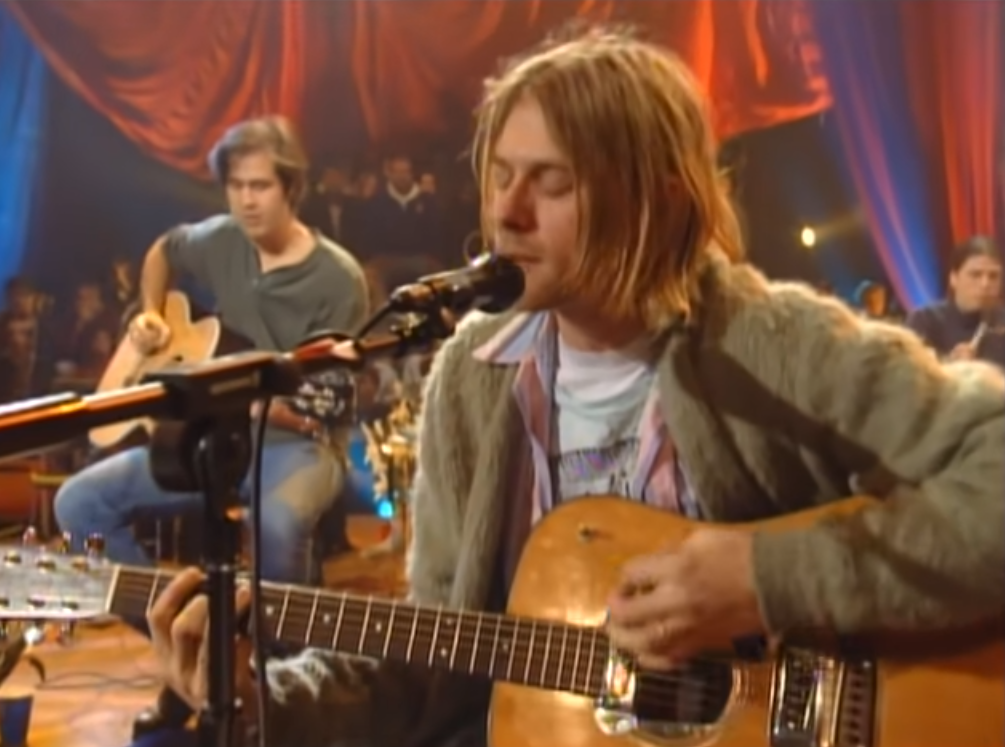 Kurt Cobain em MTV Unppluged (Foto: Reprodução)
