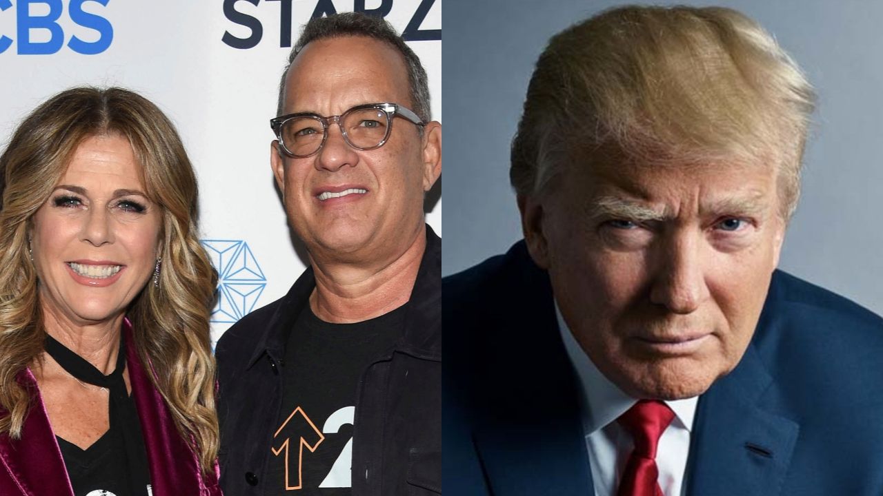 Tom Hanks e Rita Wilson Donald Trump, presidente dos EUA (Foto 1: AP | Foto 2: Mark Seliger)
